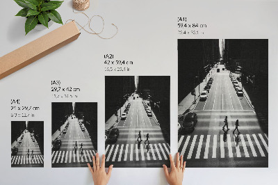 Wall print Black and white city