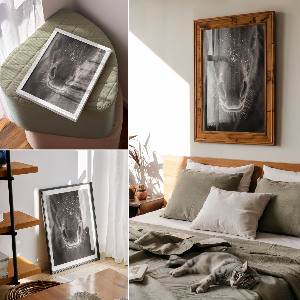 Wall print Horse and Snow