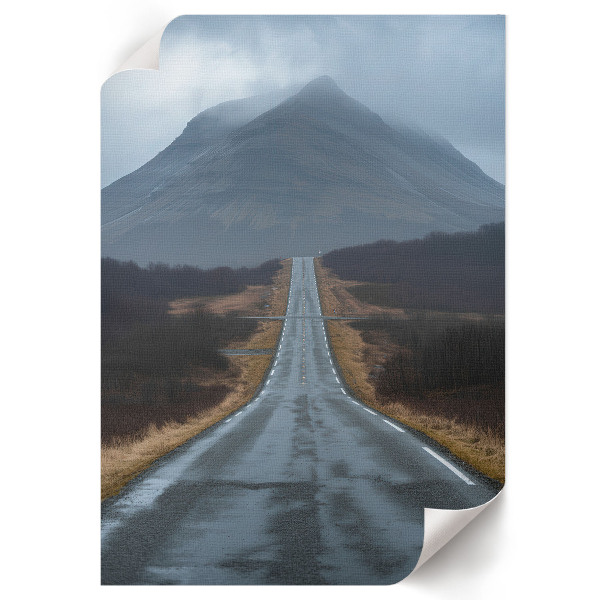Poster of a mountain road