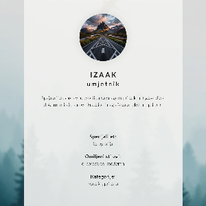 Poster Mountain road