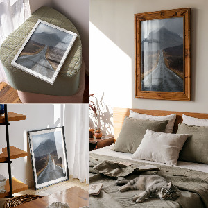 Poster Mountain road