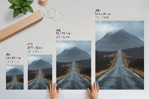 Poster of a mountain road