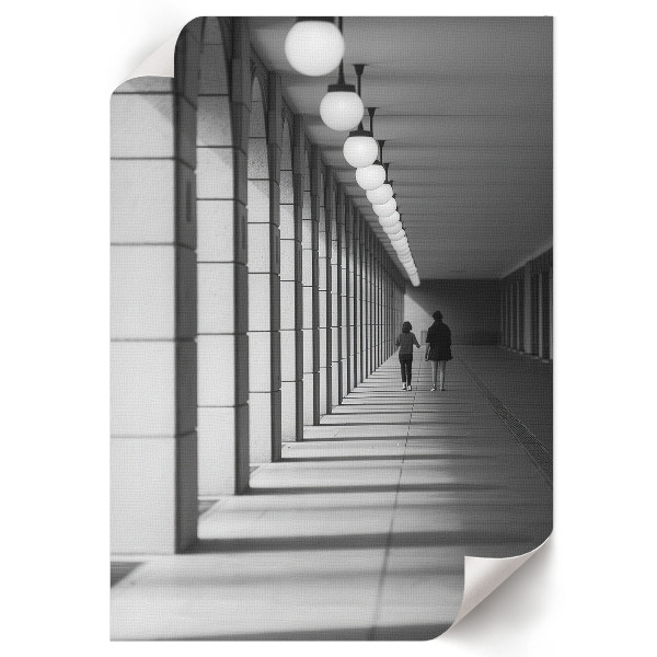 Wall print The building's corridor