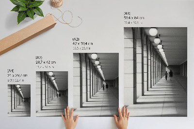 Wall print The building's corridor