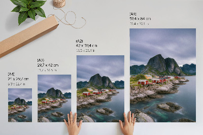 Decorative poster Mountain landscape