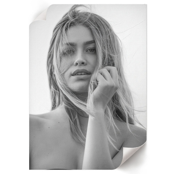 Black and white wall art titled "Black and White Beauty"