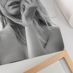 Black and white wall art titled 