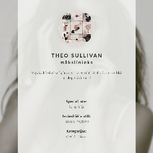 Wall print featuring an elegant portrait