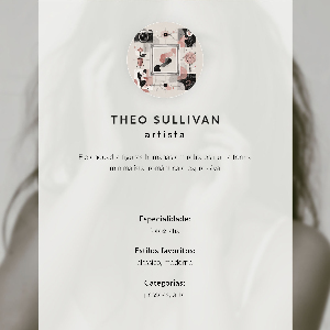 Wall print featuring an elegant portrait