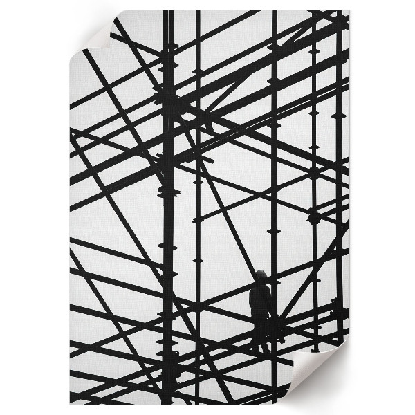 Decorative poster Construction scaffolding