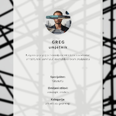 Decorative poster Construction scaffolding