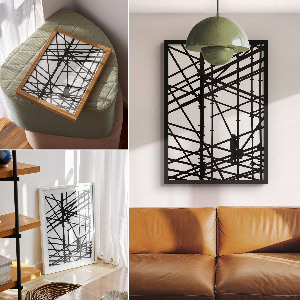 Decorative poster Construction scaffolding