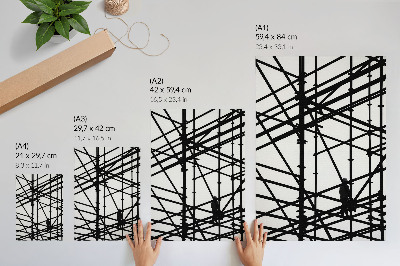 Decorative poster Construction scaffolding