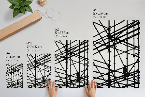 Decorative poster Construction scaffolding