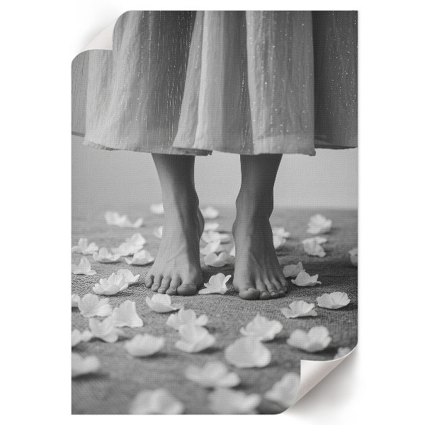Poster featuring women's feet