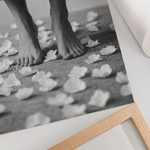 Poster featuring women's feet