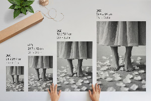 Poster featuring women's feet