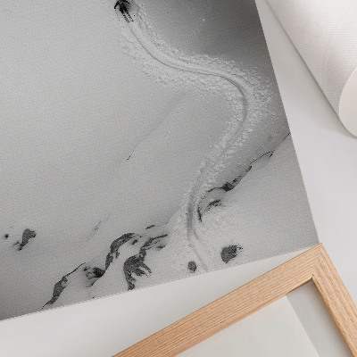 Wall print Skier's ride