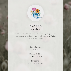 Poster with delicate poppies