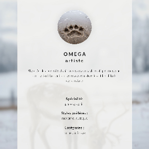 Wall print Winter reindeer