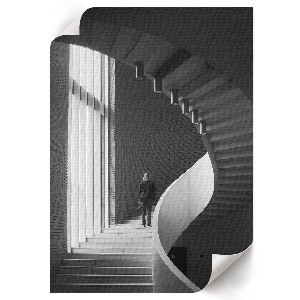 Art print depicting modern architecture
