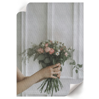 Decorative poster Flowers in hand