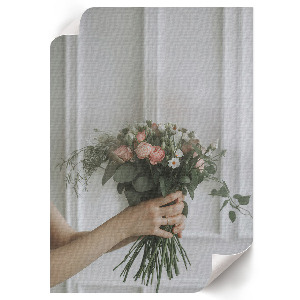 Decorative poster Flowers in hand
