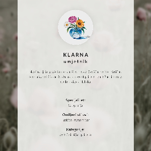 Decorative poster Flowers in hand