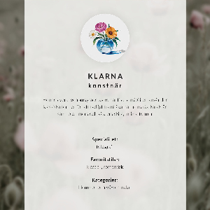 Decorative poster Flowers in hand