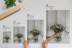 Decorative poster Flowers in hand