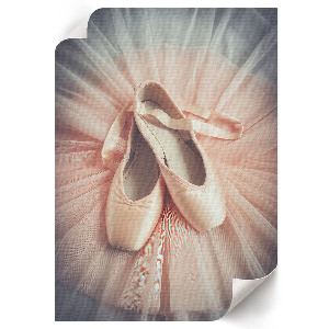 Poster of ballet shoes for dancing