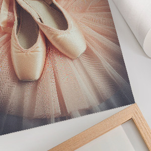 Poster of ballet shoes for dancing