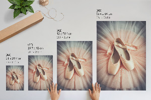 Poster of ballet shoes for dancing