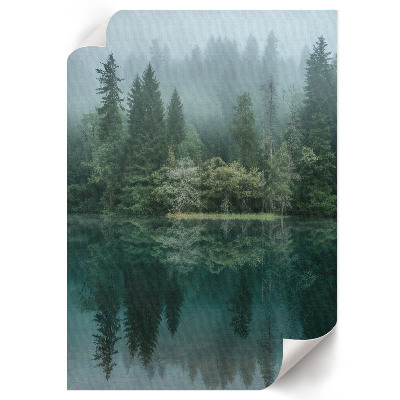 Decorative poster Foggy Lake