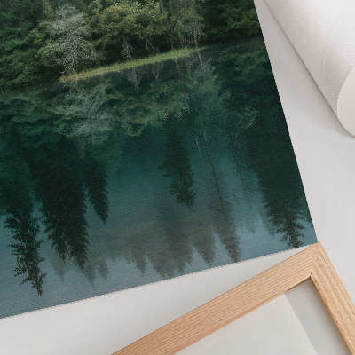 Decorative poster Foggy Lake