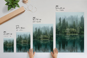 Decorative poster Foggy Lake