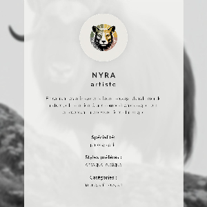 Wall print Portrait of an animal