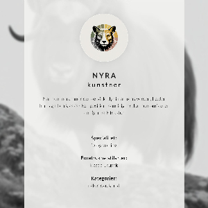 Wall print Portrait of an animal