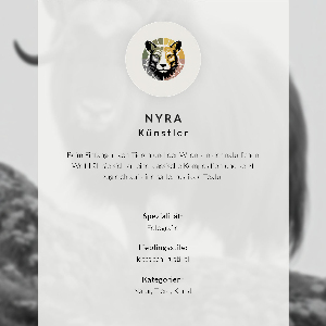 Wall print Portrait of an animal