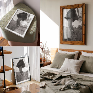 Poster Woman in the meadow