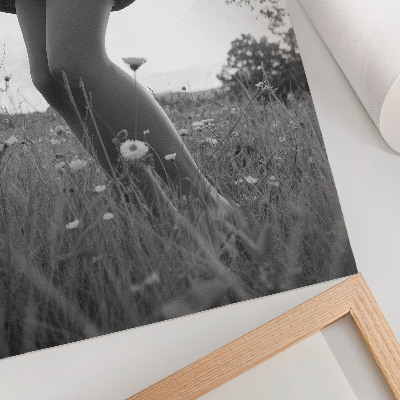 Poster Woman in the meadow
