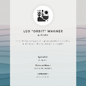 Wall print Minimalist waves