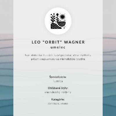 Wall print Minimalist waves