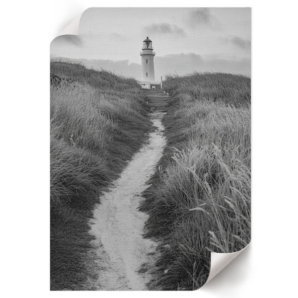 Art print depicting a lighthouse