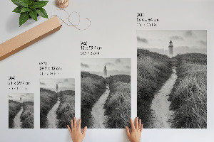 Art print depicting a lighthouse