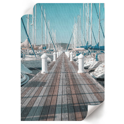 Decorative poster White boats