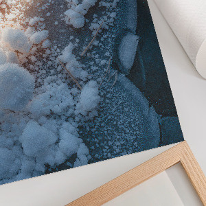 Poster depicting a winter landscape