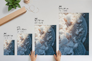 Poster depicting a winter landscape
