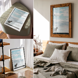 Wall art showing an idyllic view
