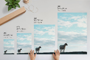 Wall art showing an idyllic view
